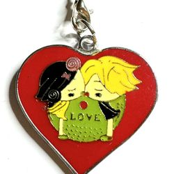 Cell Phone Charm Accessory Heart (Red)