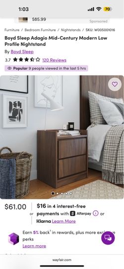 2 brown nightstands for the price of 1