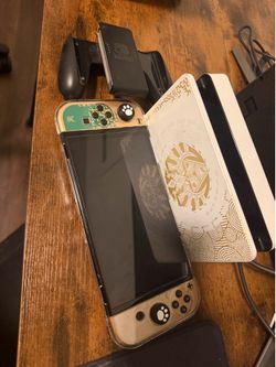 Nintendo Switch OLED Zelda Edition + 500GB + 2 Juegos  Like New