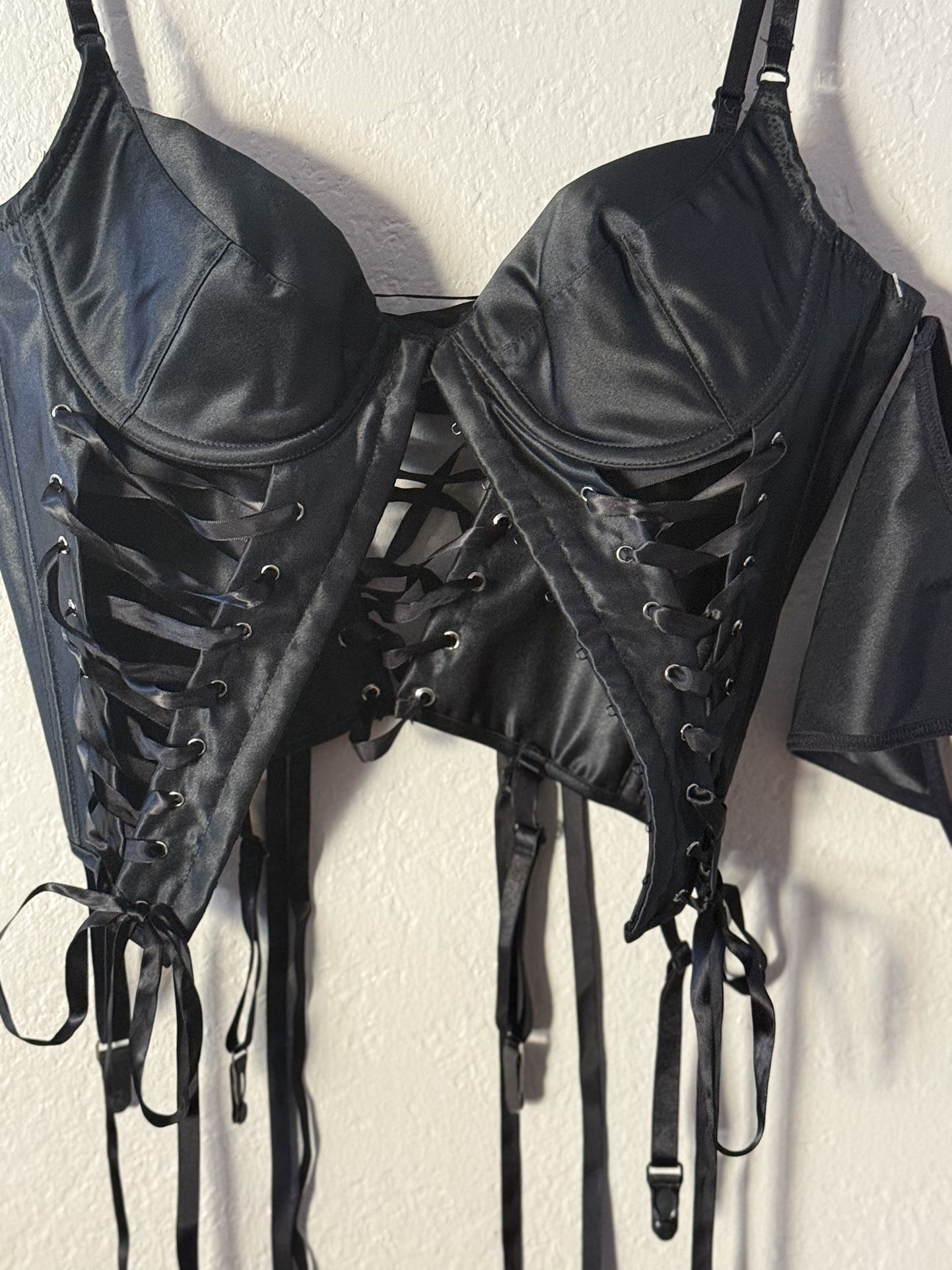 90’s Vintage Black Bostier Corset