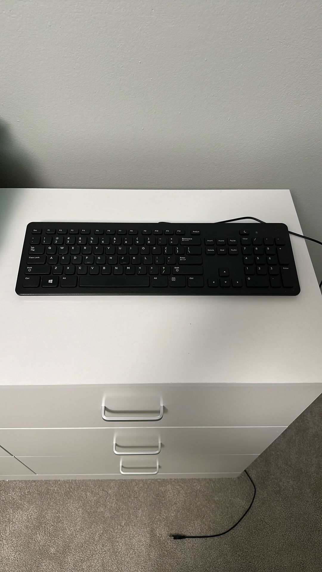 New Dell USB Wired Keyboard With Full Number Pad