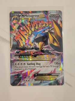Mega M Metagross EX ULTRA RARE XY35 Pokemon TCG Black Star Promo HOLO FOIL  - LP for Sale in San Diego, CA - OfferUp
