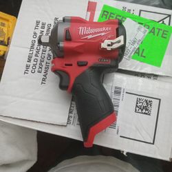 New Milwaukee M12 Half Inch Stubby Impact Tool Only