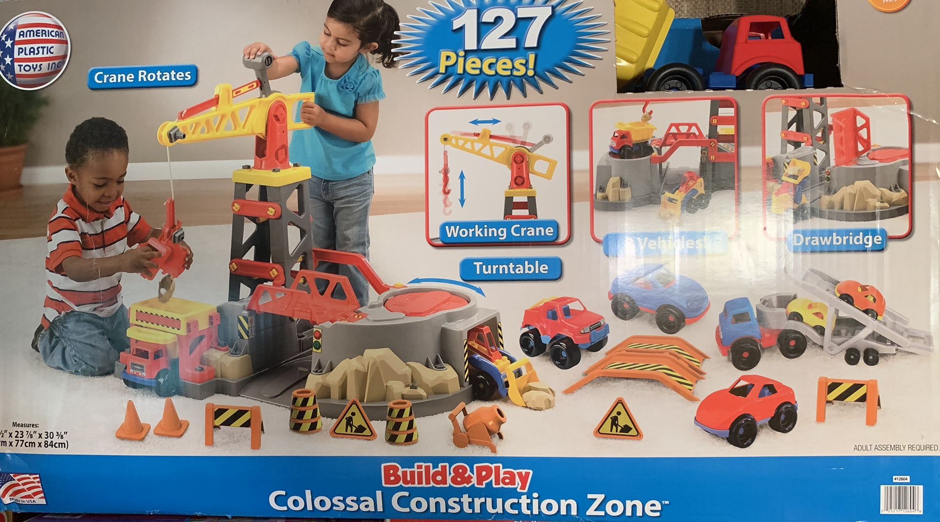 American Plastic Toys Build & Play Colossal Construction Zone (BRAND NEW)