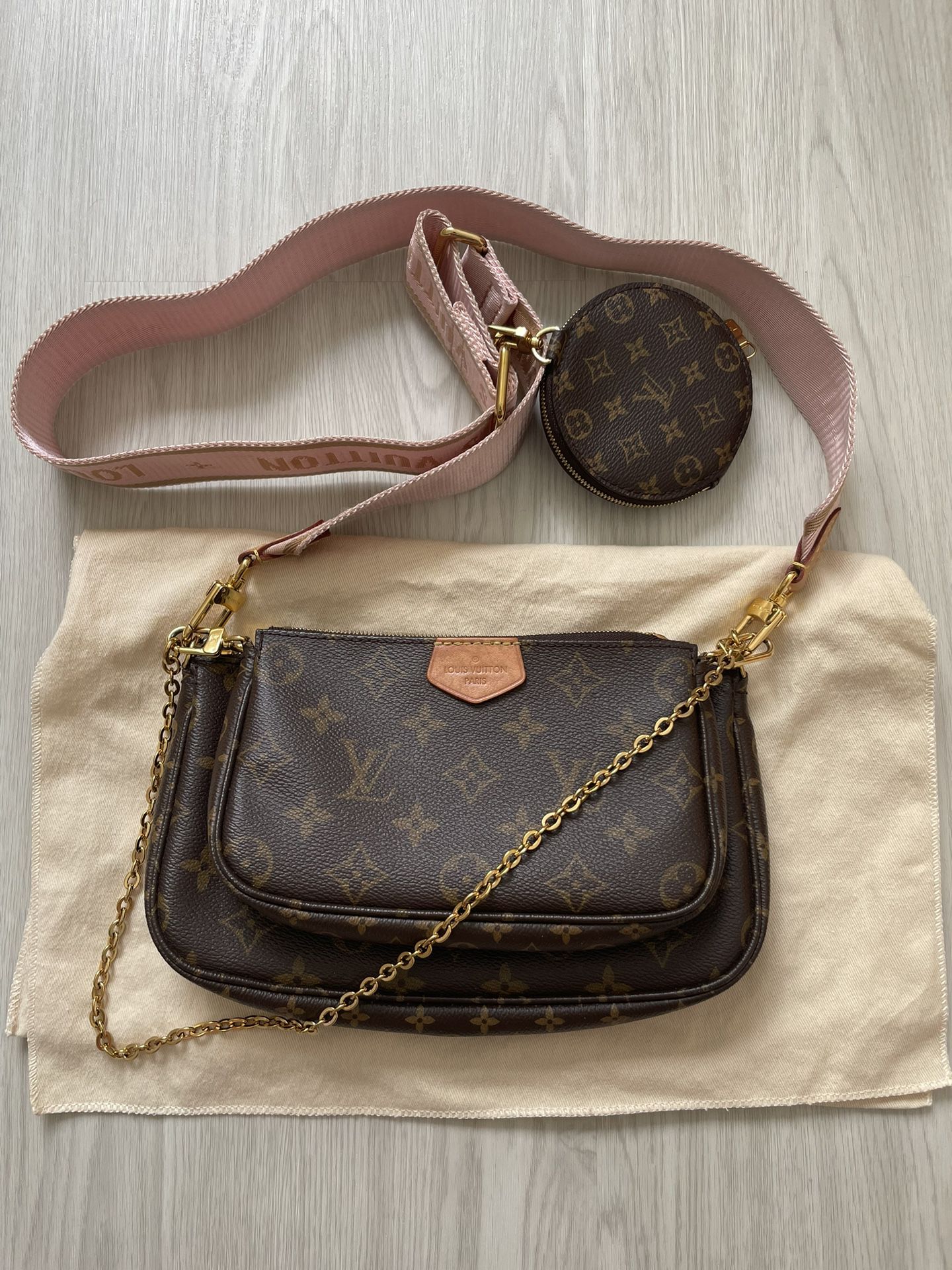 Authentic Louis Vuitton Multi Pochette Accessories Pink Strap for Sale in  Brentwood, CA - OfferUp