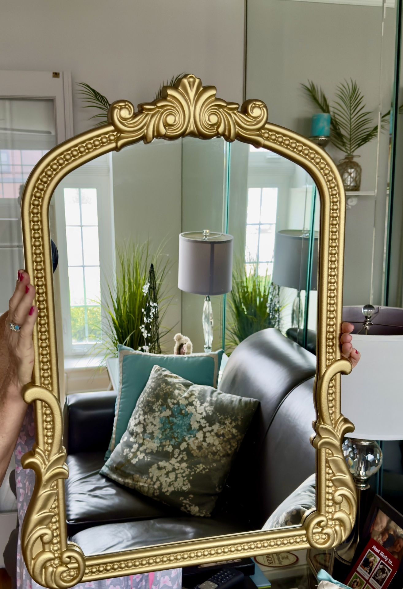 BEAUTIFUL GOLD MIRROR 20W X 28H