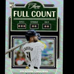 2022 Panini Three And Two: # 11 Jackson Chourio /32 Refractor RC