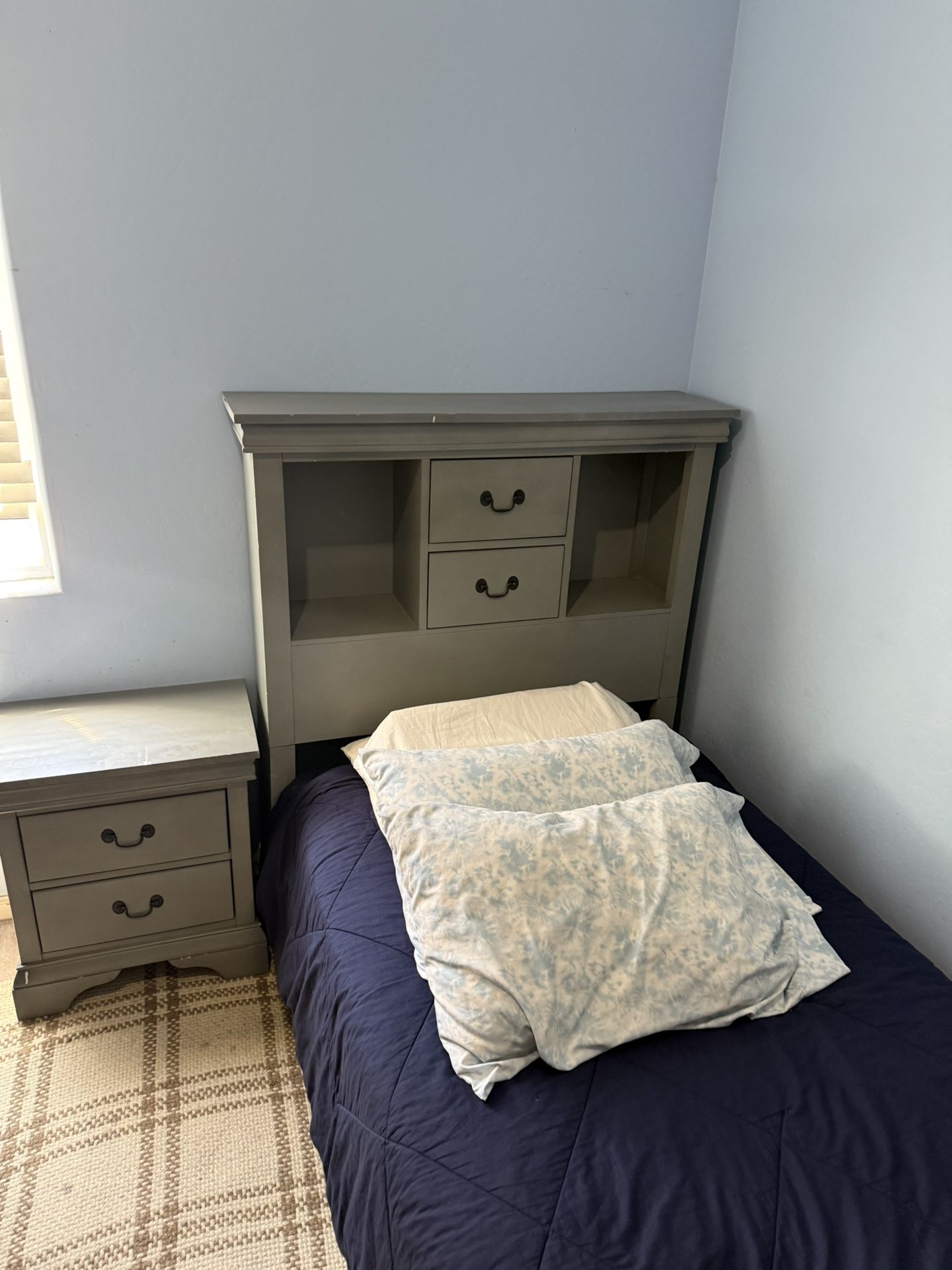 Twin Bed Frame With Drawers On Backboard