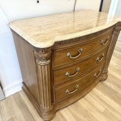 Bernhardt Furniture  marble top 3 drawer bachelor chest