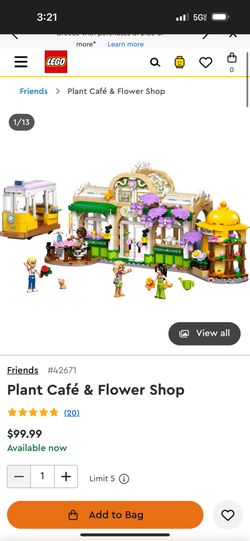 LEGO Friends Plant Café & Flower Shop Kids Toy 42671