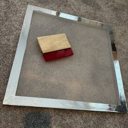 20”x20” Screen Printing Screen And Squeezee