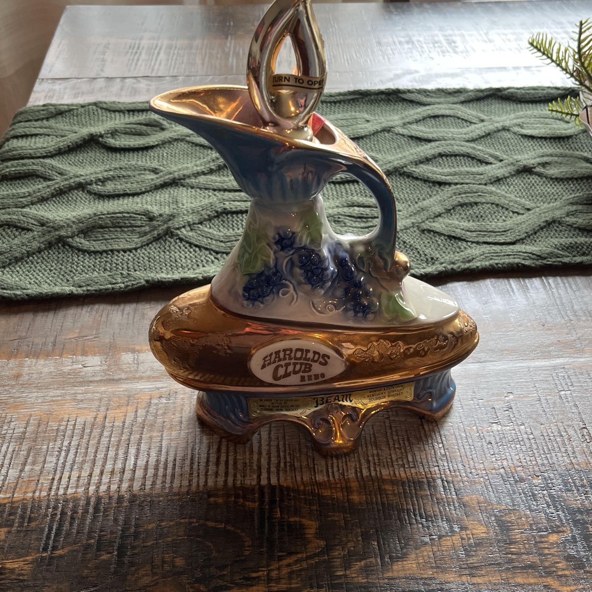 Sealed Harold’s Club Jim Beam bottle