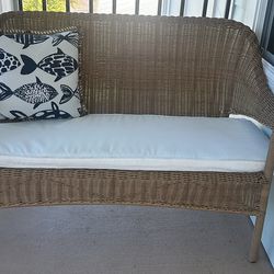Outdoor Loveseat Couch With Cushions