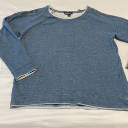 Rock & Republic Size L Womens Zipper Embellished Sweatshirt 