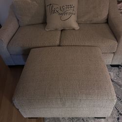 Love Seat Sectional With Ottoman