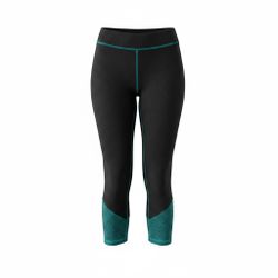 Chili Peppers Black & Teal Athletic Leggings – XL 16/18