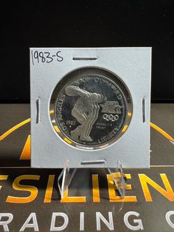 1983-S LA Olympics Proof 90% Silver Dollar