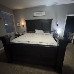 King Size Full Bed Set 4 Pieces 