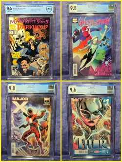Graded Marvel Comics Comic Books CGC CBCS Lot of 4