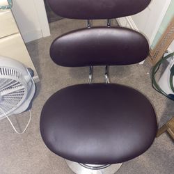 2 Adjustable Leather Stools