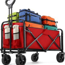 Collapsible Red Utility Wagon