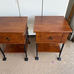 Night stands pair see description