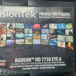 Video Card GPU VisionTek Radeon HD 7750 Eye 6 2GB DDR5 Eyefinity Mini Displayport