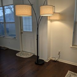 3-Lights Arc Floor Lamp