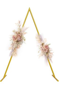 New white 8.5 wedding arch triangle