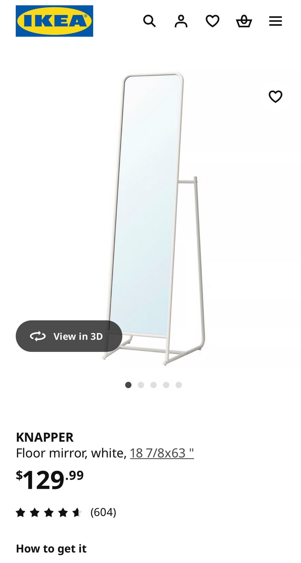 IKEA Knapper Mirror