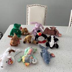 51 Beanie Babies Lot In Beautiful Condition + New Masquerade Barbie!!!!