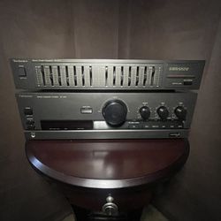 Technics Stereo System - With Wires & Vintage JBL Speakers