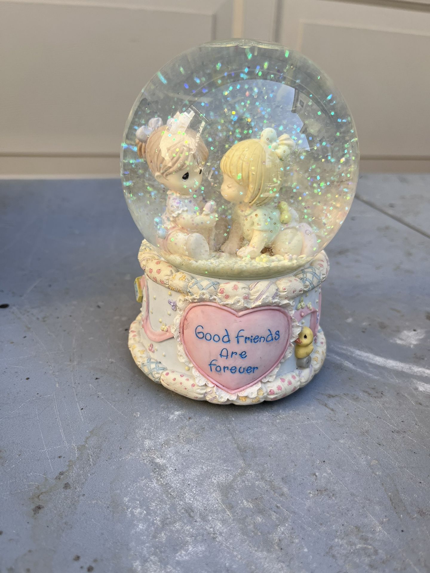 Precious Moments Good Friends Are Forever Snowglobe