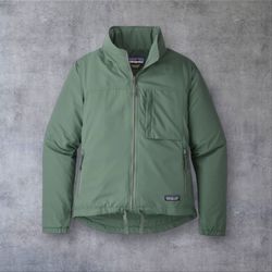 Patagonia Women's Mountain View Windbreaker Full Zip Jacket Sz Large Spring Green