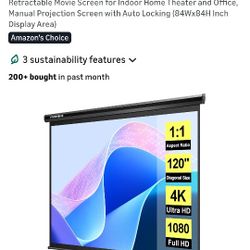 120 Inch Pull Down Projector Screen
