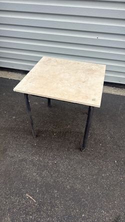 Granite Top Table Nightstand 18x18x17 Height.  