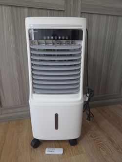 Portable Evaporative Cooler with Light and 12h Timer, White
Portable Evaporative Cooler with Light