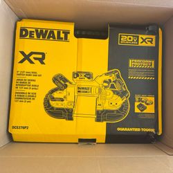 DeWalt Band Saw Kit 20-Volt MAX XR Cordless Deep Cut DCS374P2