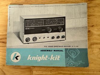 Vintage 1960 Knight-Kit R-55 Shortwave Receiver Assembly Manual — Allied Radio — Complete
