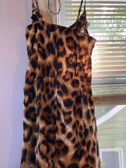 Cheetah print dress SM