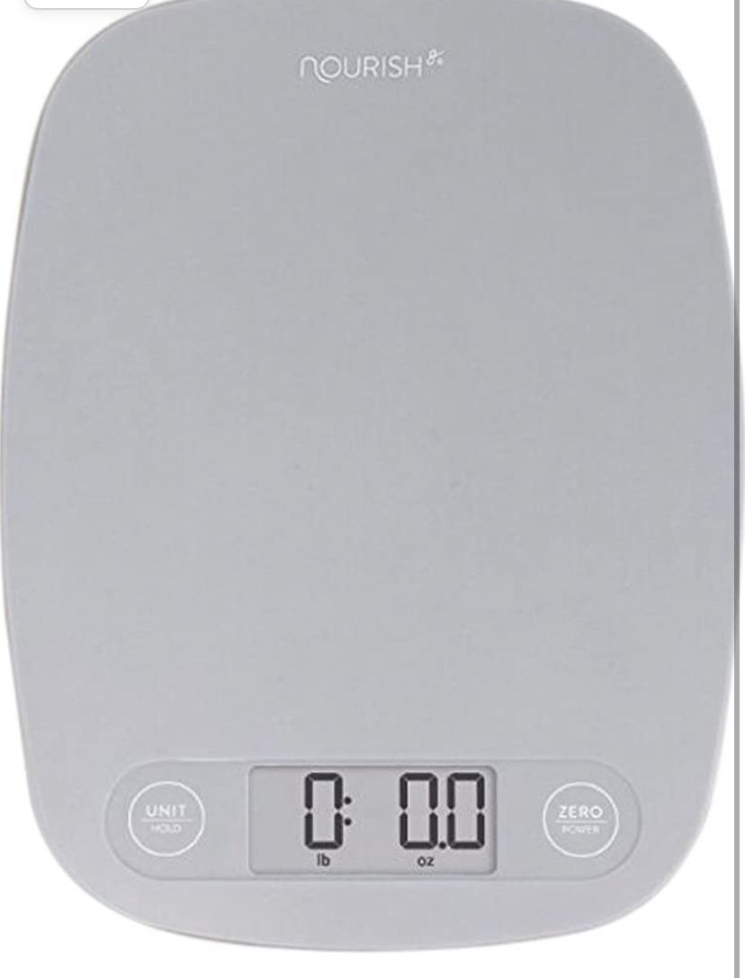 Digital Food Kitchen Scale, Multifunction Scale Measures in Grams and Ounces (Ash Grey