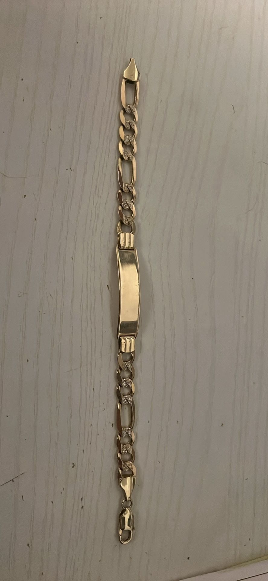 14k Solid Gold Figaro Bracelet