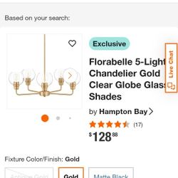 Florabella 5 Light Chandelier 