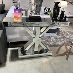 Mirrored Console Table Floor Sample $349