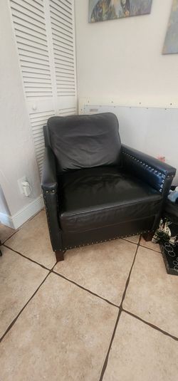 Dark Brown Leather Seat