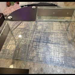 Corner Glass Desk