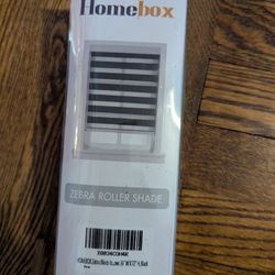 Homebox Zebra Roller Shades, 36in