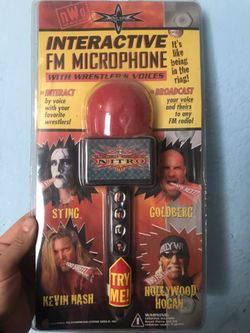RARE VINTAGE WCW NWO Interactive FM Microphone