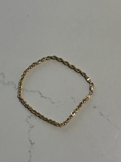 14K Gold Rope Bracelet