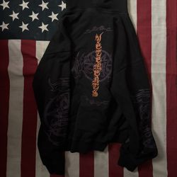 Vetements Vital Existence Hoodie Black